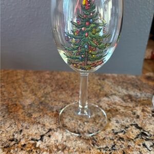 Spode Christmas NWOT 12 oz wine glasses set of 3
